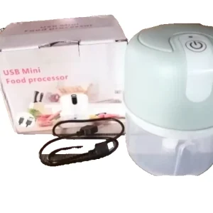 USB Mini Food Chopper Electric Garlic Veg & Meat Grinder, Portable, Rechargeable
